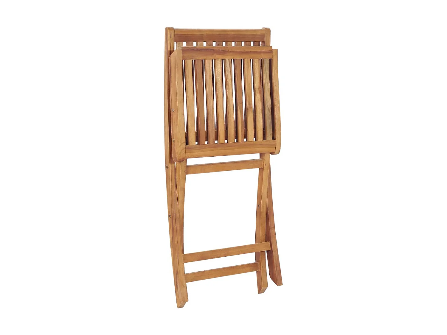 Chaises pliables de jardin 4 pcs Bois de teck solide 3