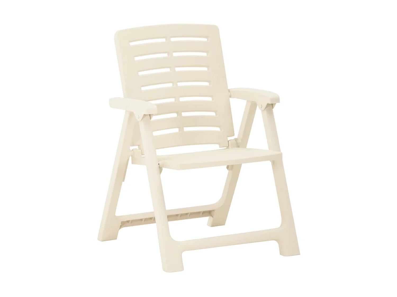Chaises de jardin 4 pcs Plastique Blanc