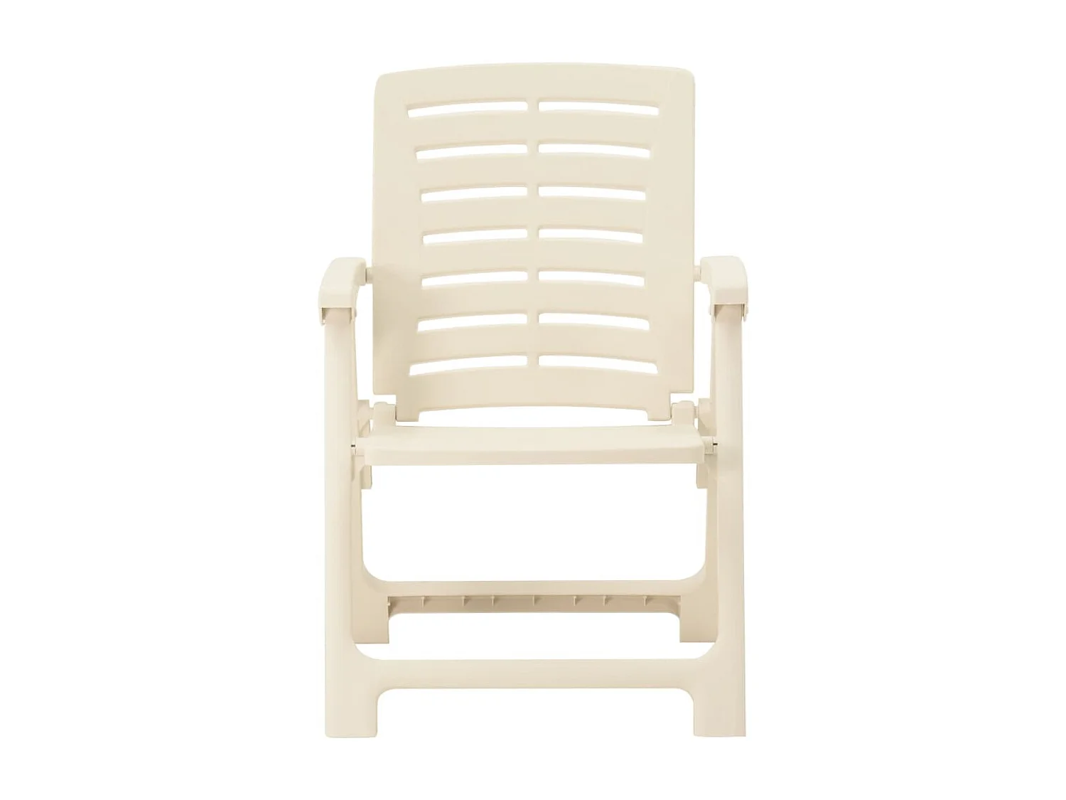 Chaises de jardin 4 pcs Plastique Blanc
