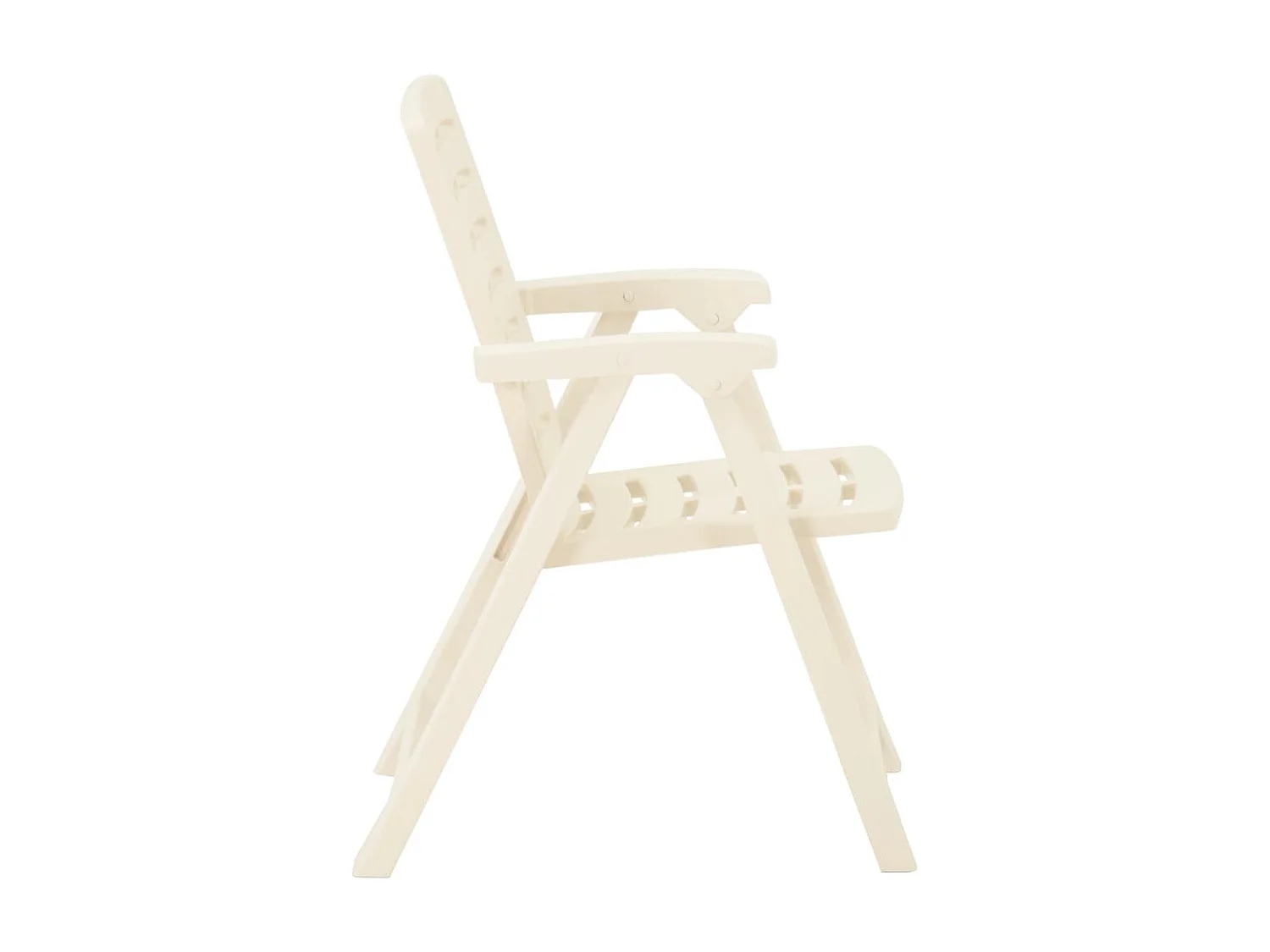 Chaises de jardin 4 pcs Plastique Blanc