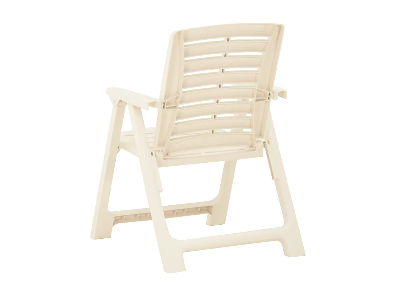 Chaises de jardin 4 pcs Plastique Blanc