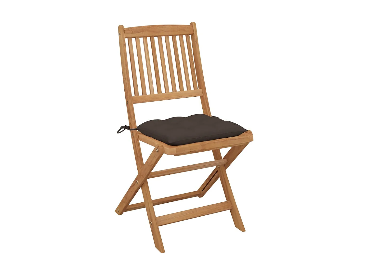Chaises pliables d'extérieur avec coussins 8 pcs Bois d'acacia 50