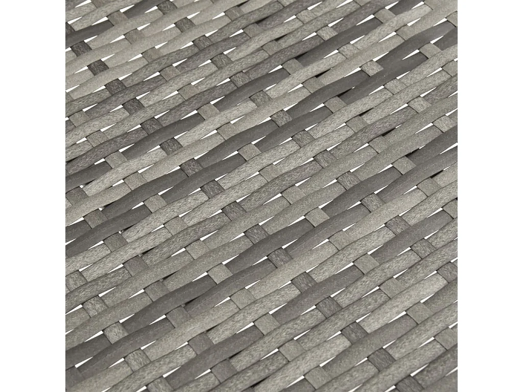 Chaises empilables d'extérieur 4 pcs Gris Résine tressée