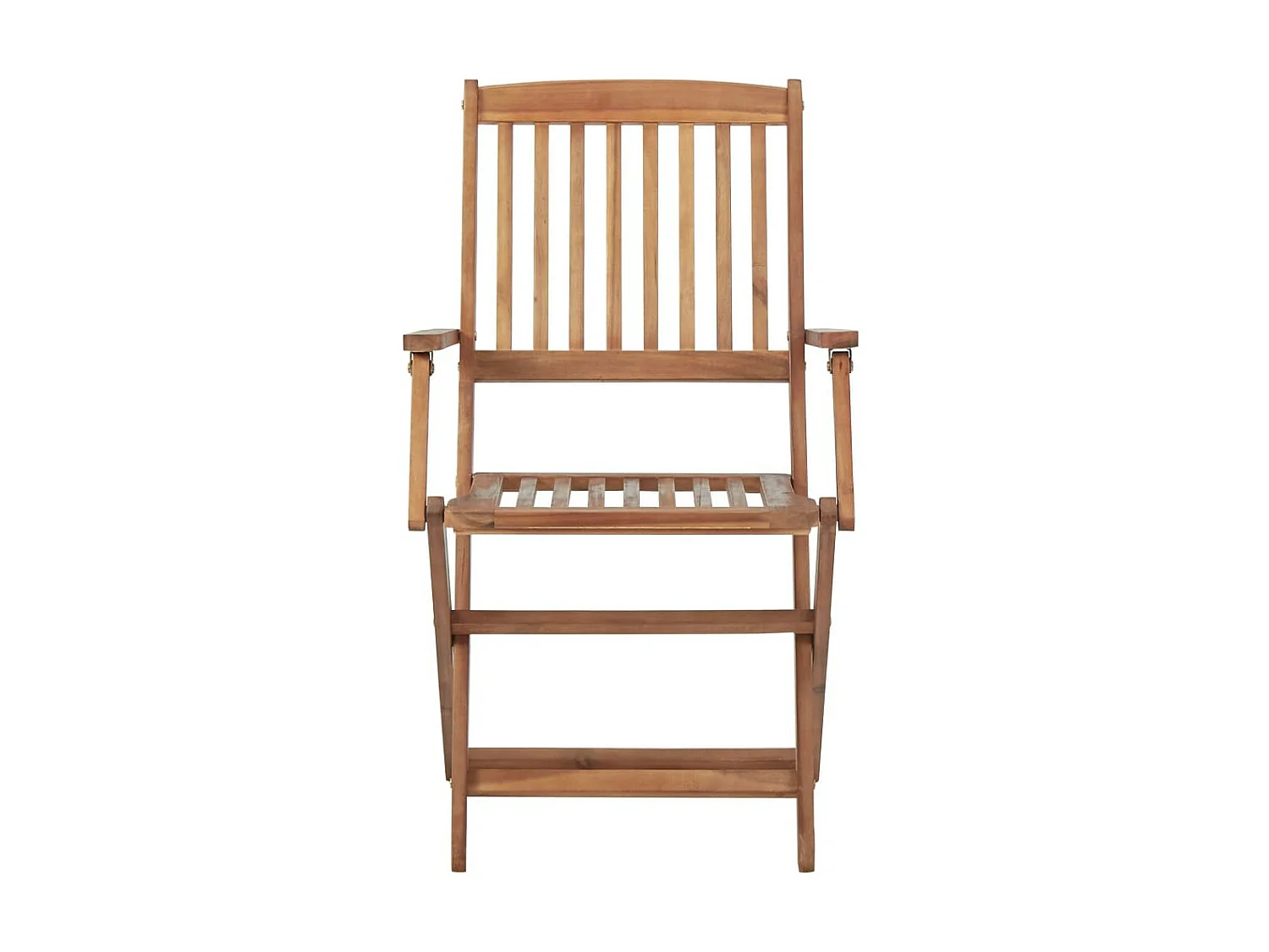 Chaises pliables de jardin 6 pcs avec coussins Bois d'acacia