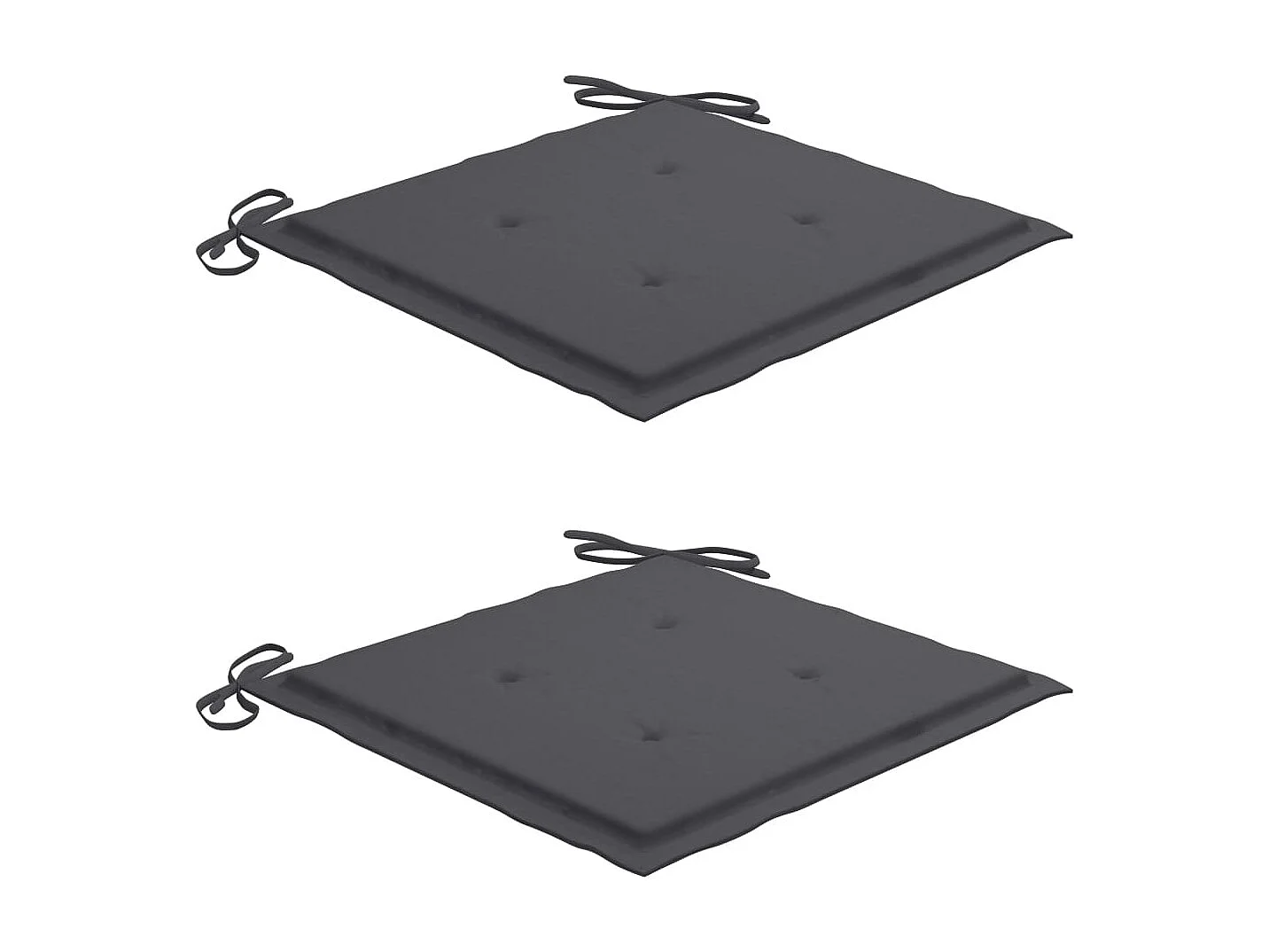 Chaises de jardin 2 pcs avec coussins Bois de teck massif 2