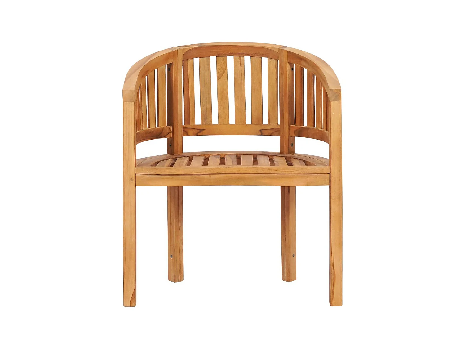 Chaise en forme de banane Bois de teck solide