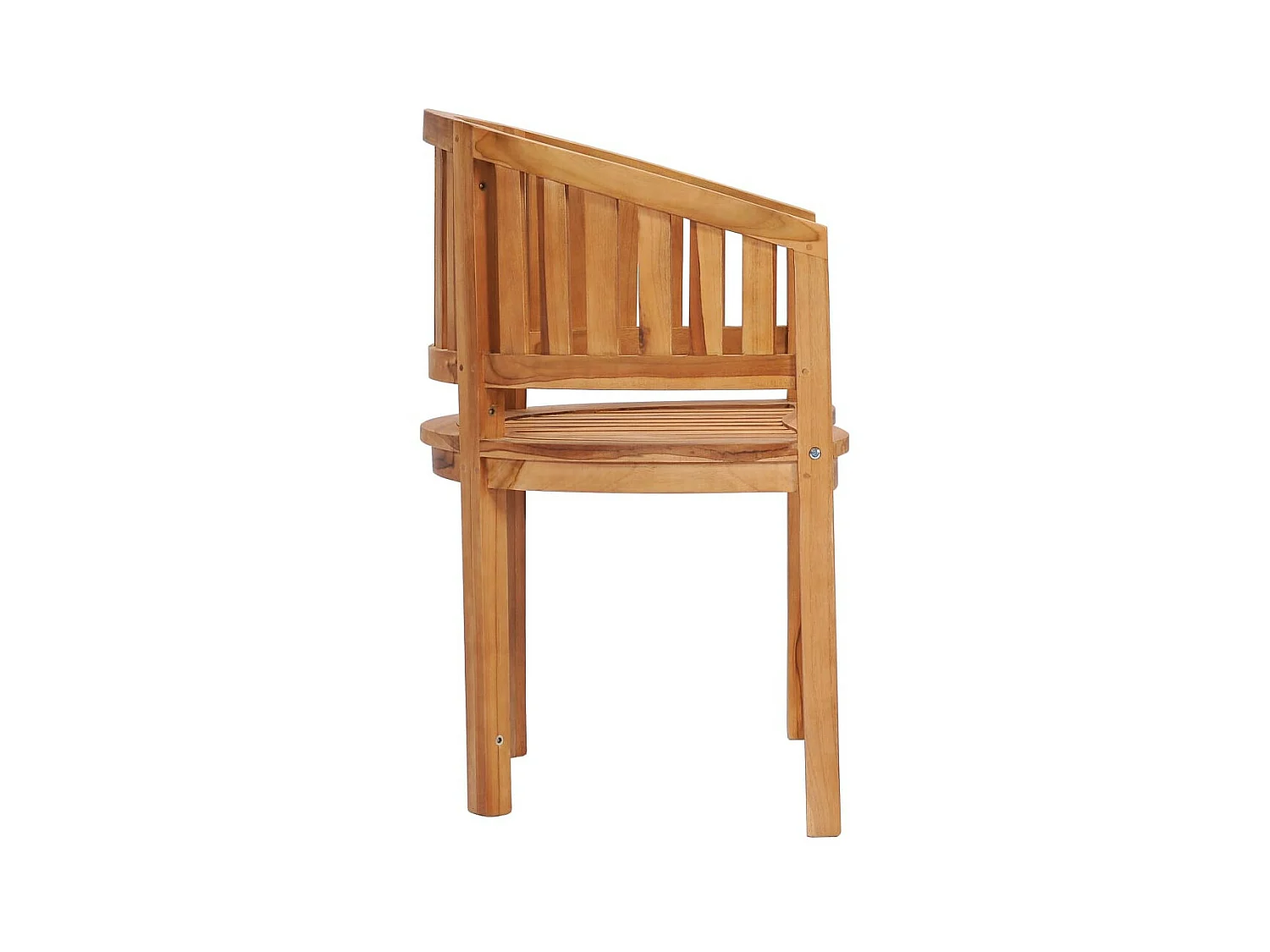 Chaise en forme de banane Bois de teck solide