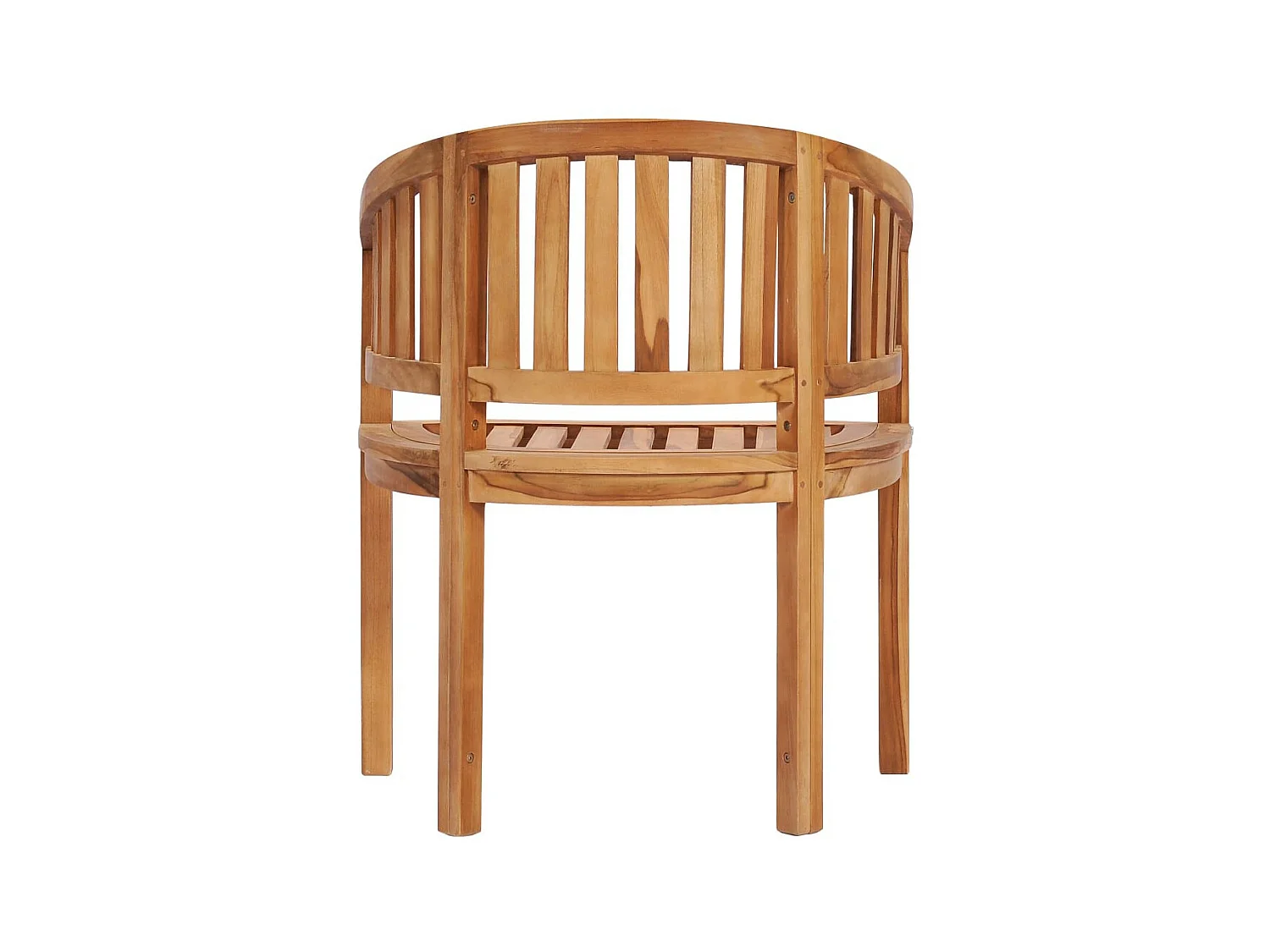 Chaise en forme de banane Bois de teck solide