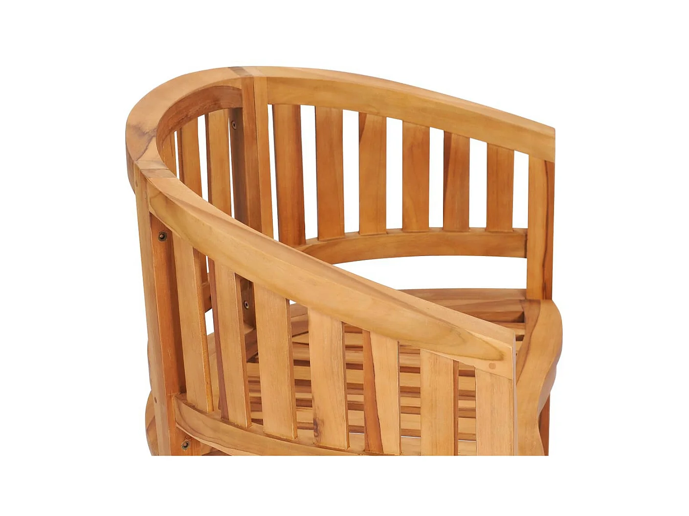 Chaise en forme de banane Bois de teck solide
