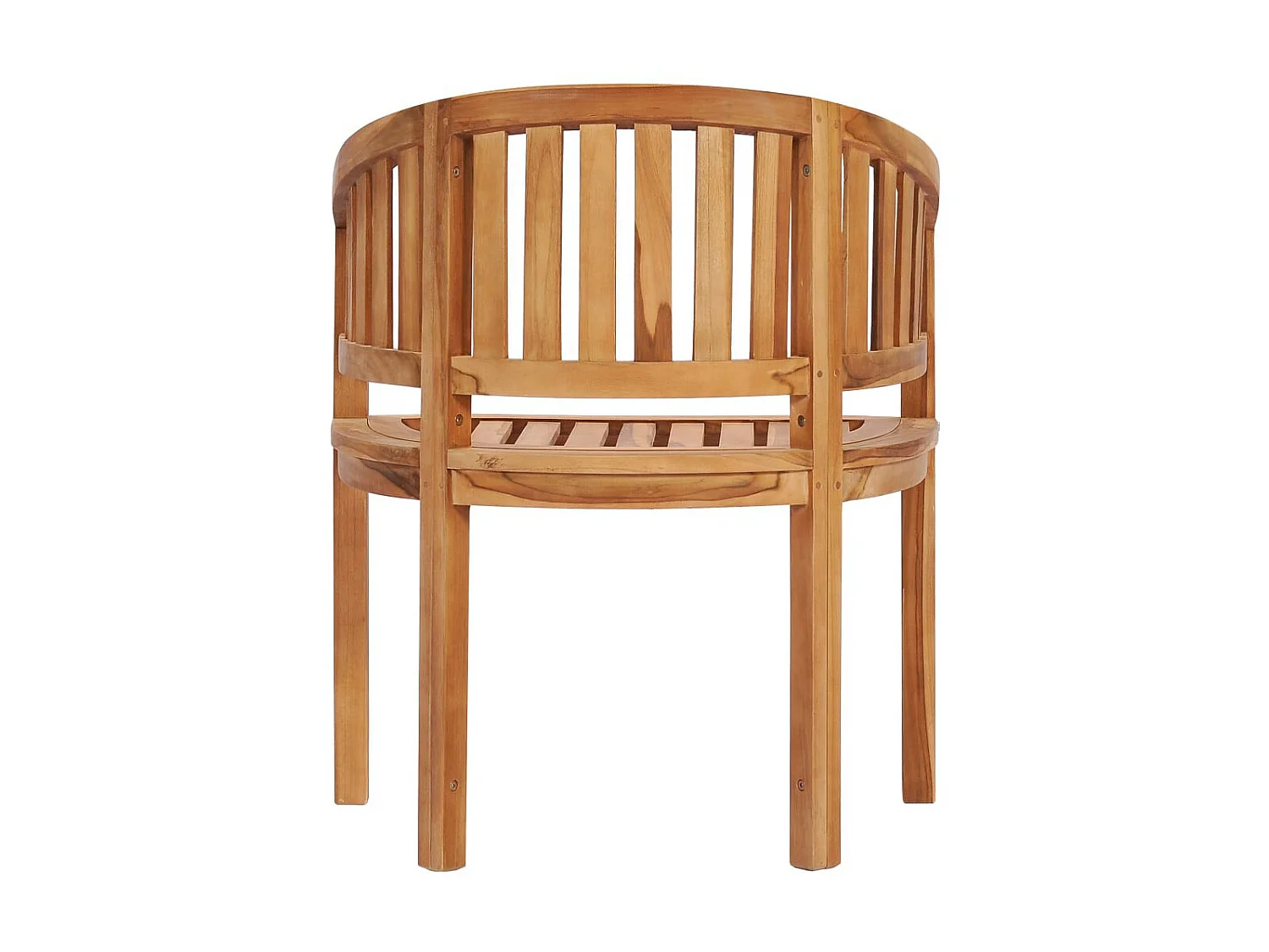 Chaise en forme de banane Bois de teck solide