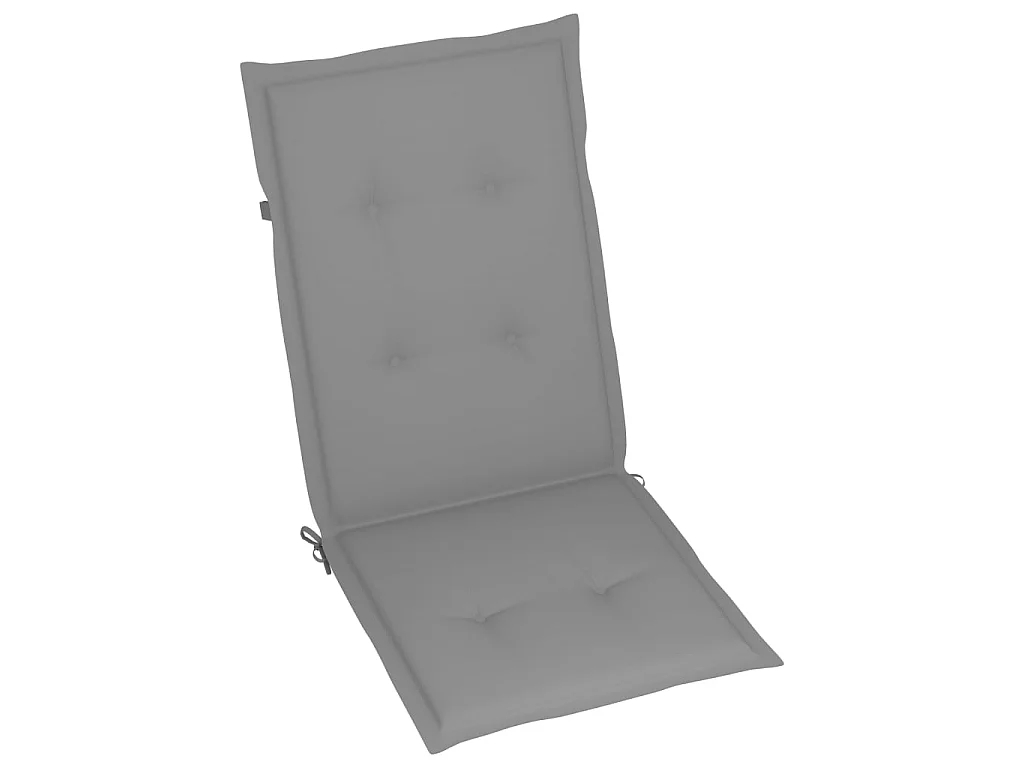 Chaises inclinables de jardin 4 pcs avec coussins Bois d'acacia 56