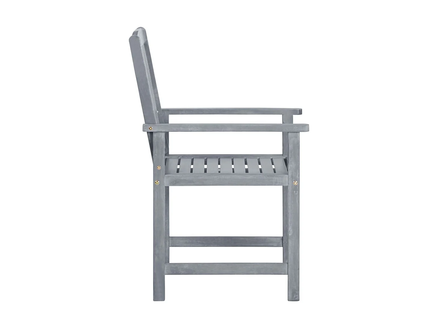 Chaises de jardin 8 pcs Bois d'acacia solide Gris