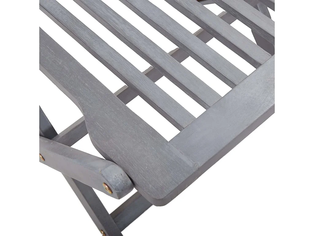 Chaises pliables d'extérieur 4 pcs Bois d'acacia solide 2