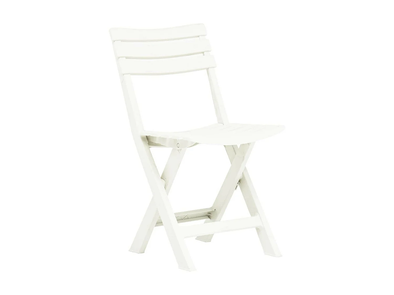 Chaises de jardin pliables 2 pcs Plastique Blanc