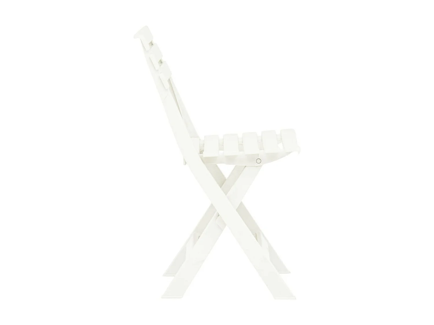 Chaises de jardin pliables 2 pcs Plastique Blanc
