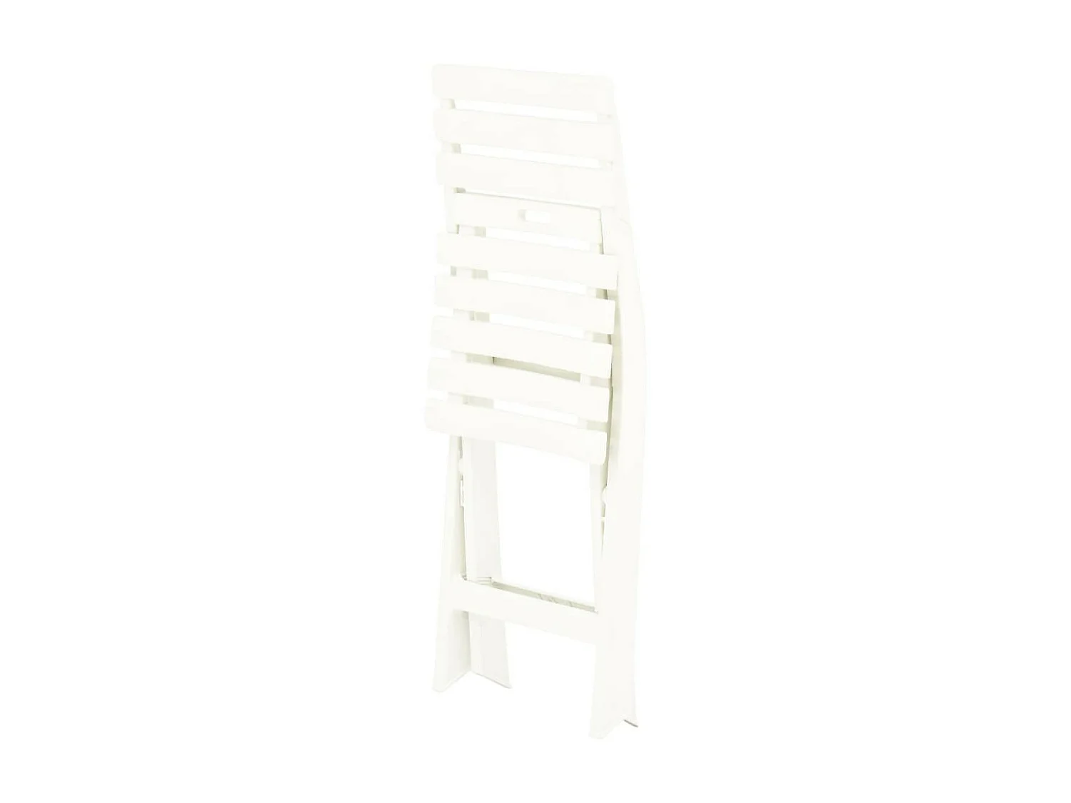 Chaises de jardin pliables 2 pcs Plastique Blanc