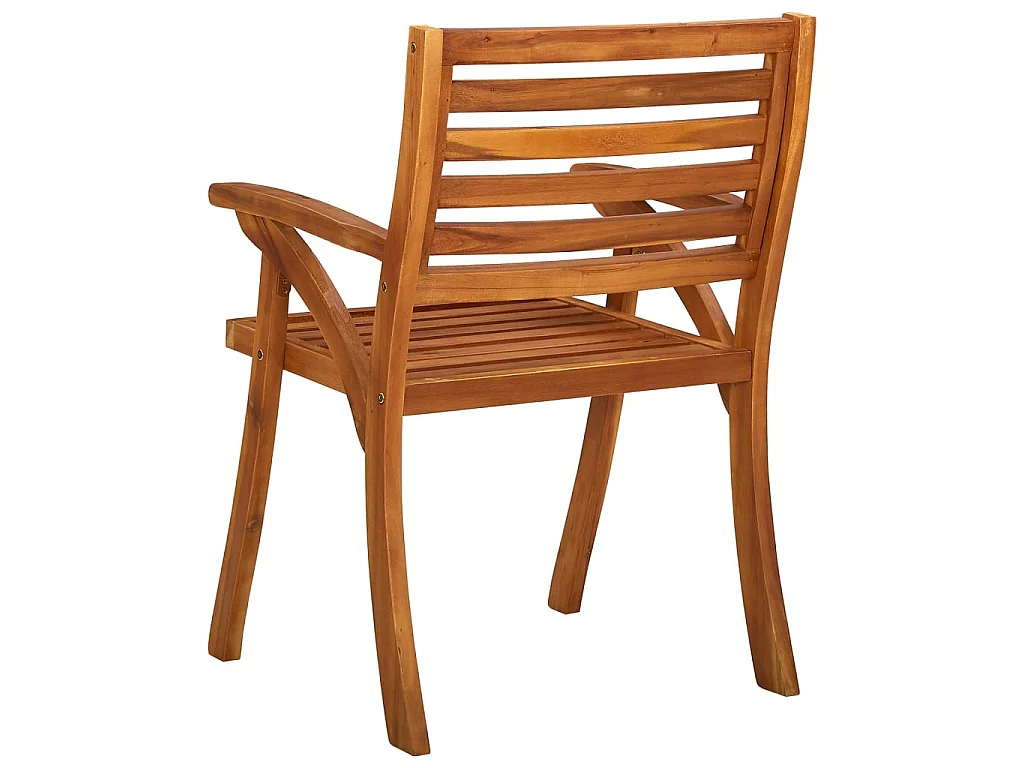 Chaises de jardin 6 pcs Bois d'acacia solide