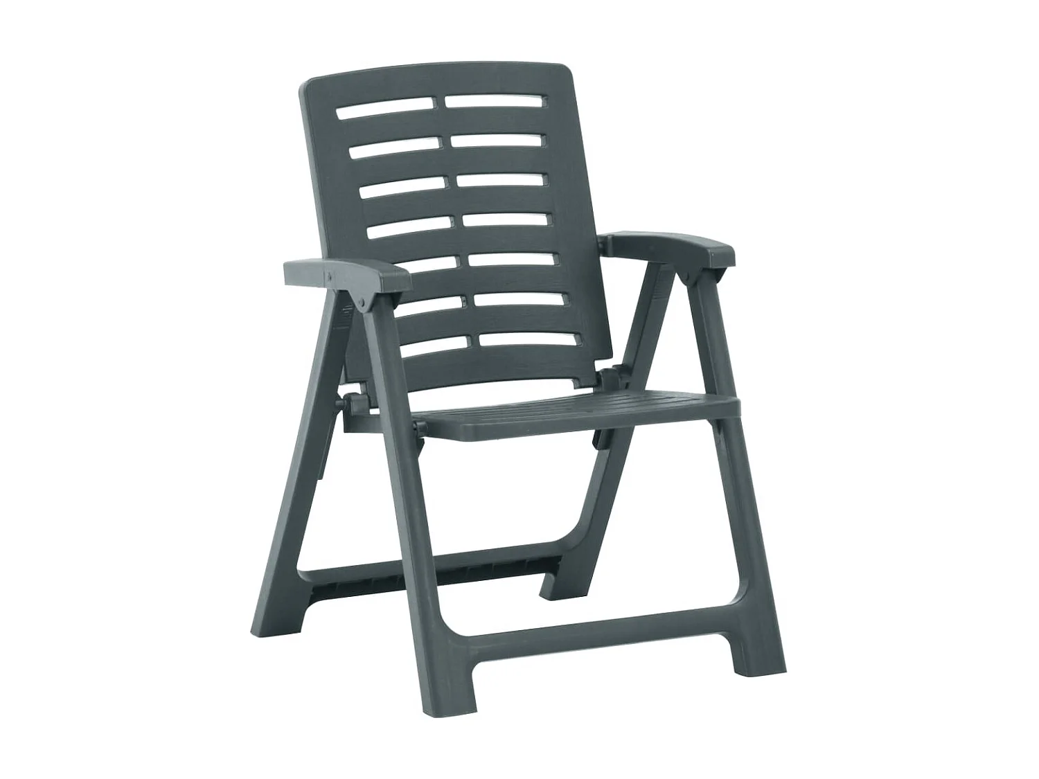 Chaises de jardin 2 pcs Plastique Vert