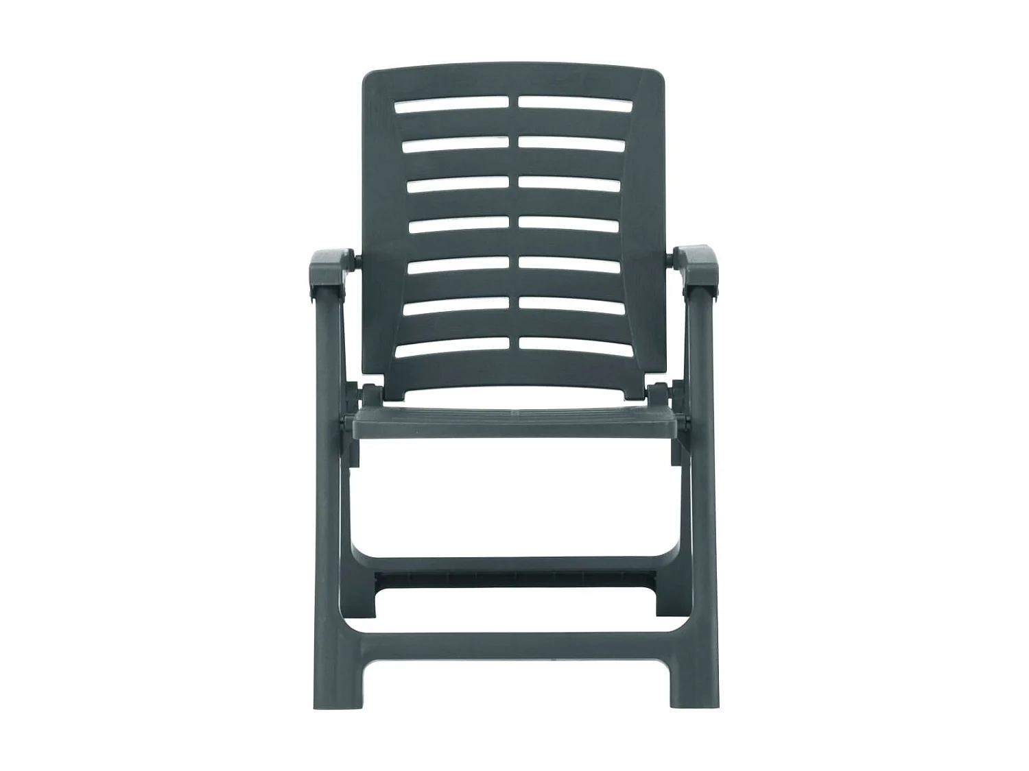 Chaises de jardin 2 pcs Plastique Vert