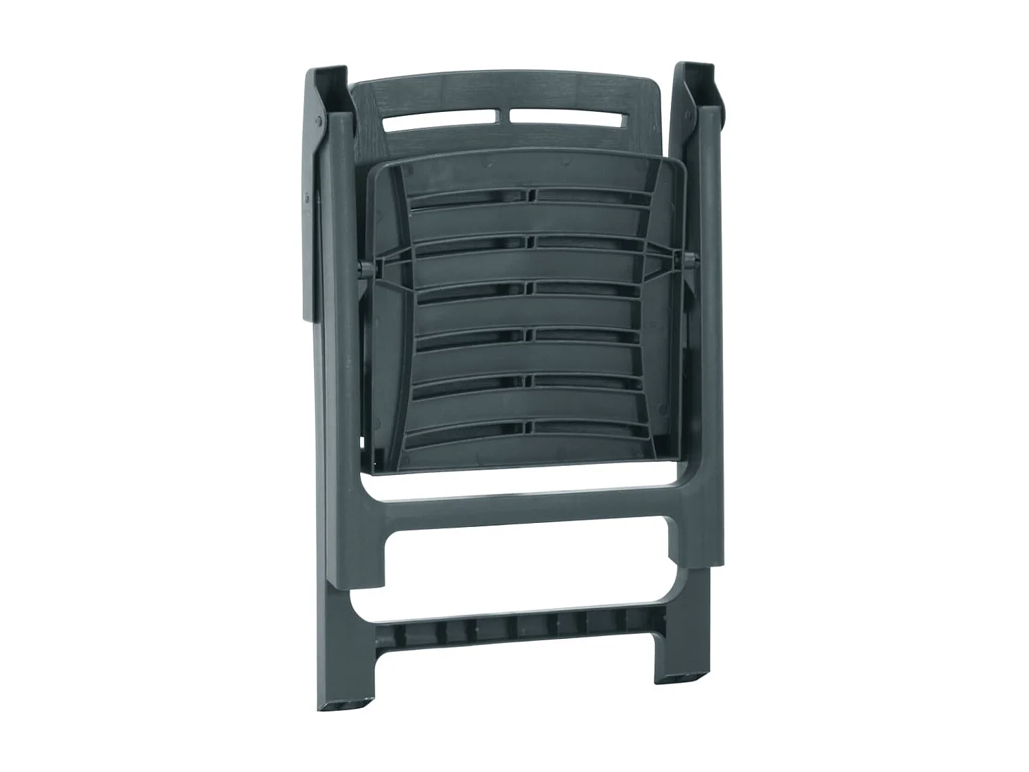 Chaises de jardin 2 pcs Plastique Vert