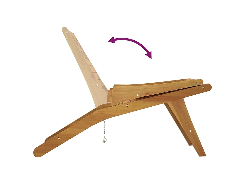Chaise de jardin Bois de teck solide