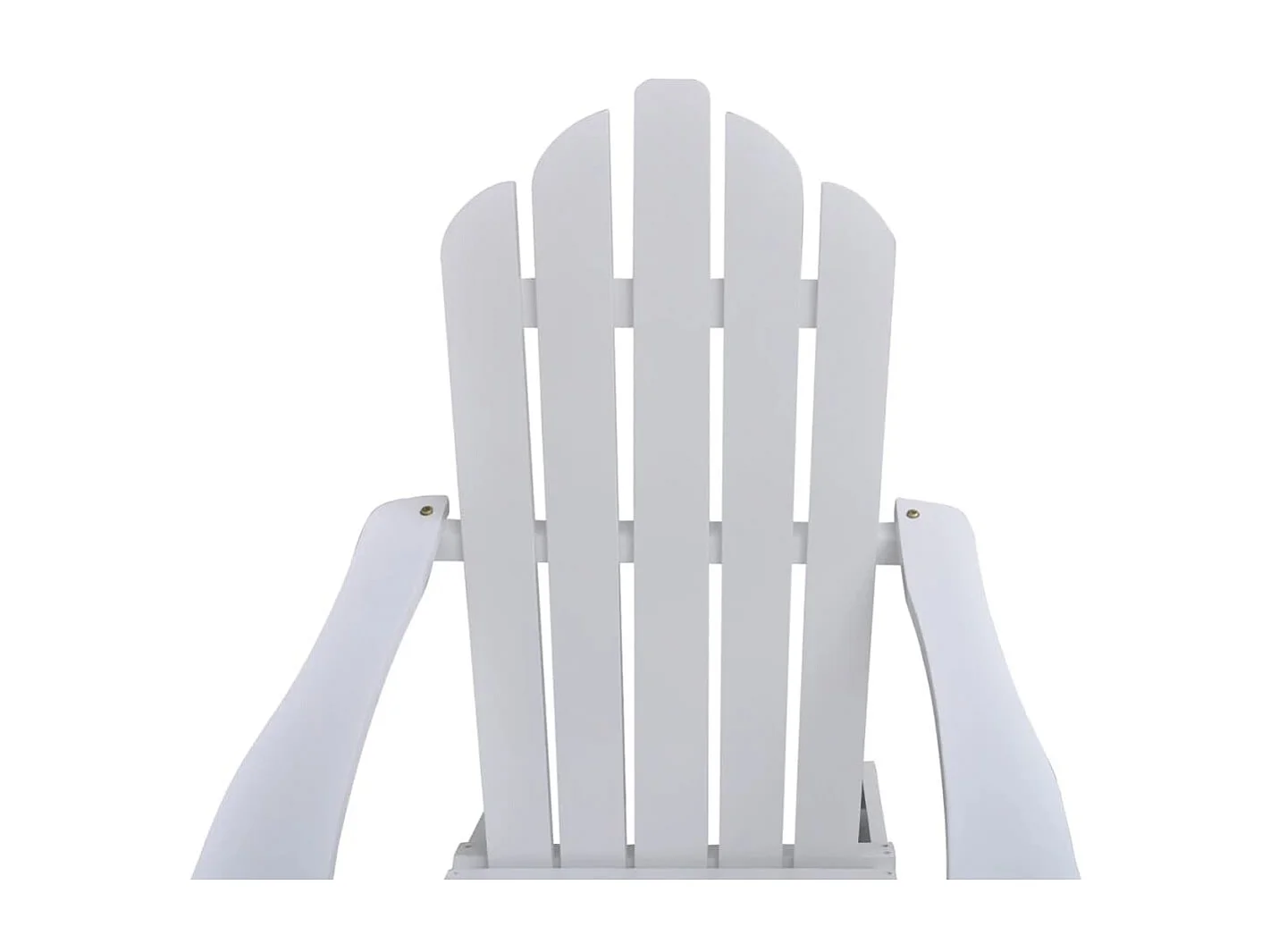 Chaise de jardin avec pouf Bois Blanc