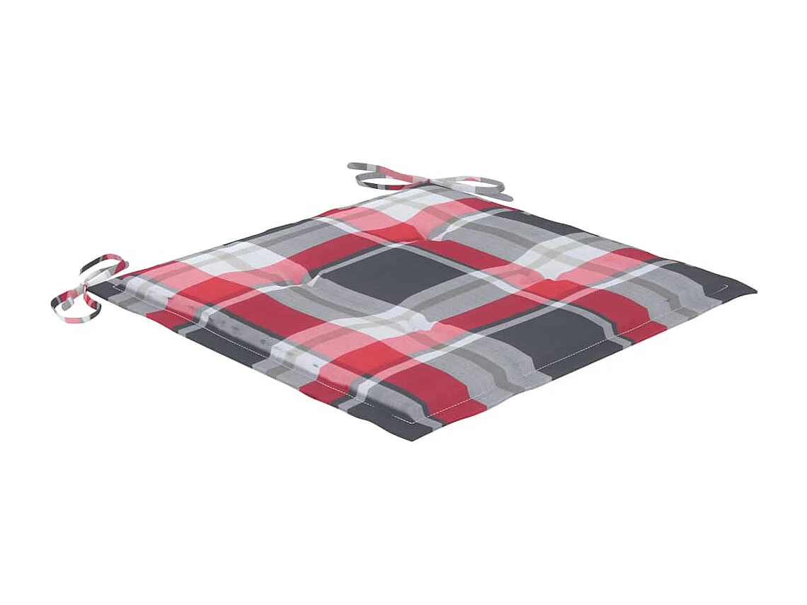 Chaises de jardin 4 pcs avec coussins Bois de teck massif