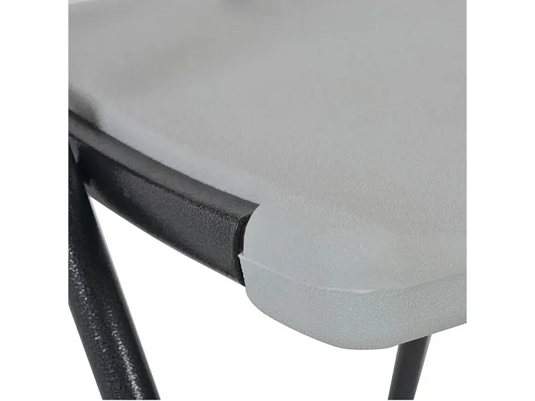 Chaise de bar pliable polyéthylène blanc Nesly - Lot de 2