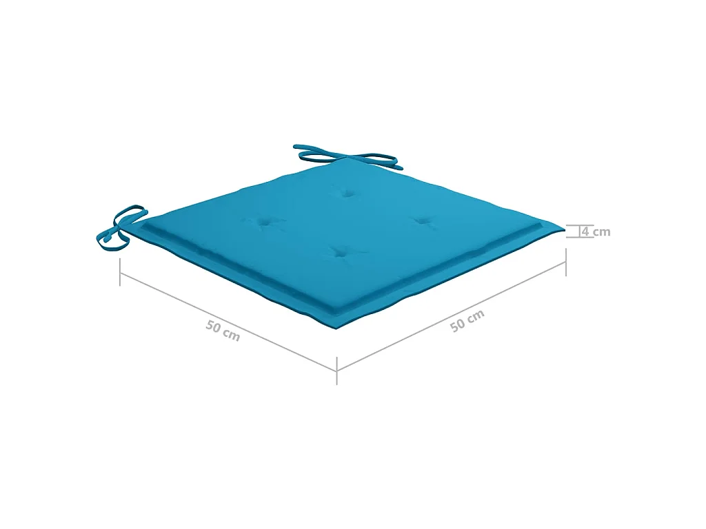 Chaises de jardin avec coussins 8 pcs Bois d'acacia solide Gris 5