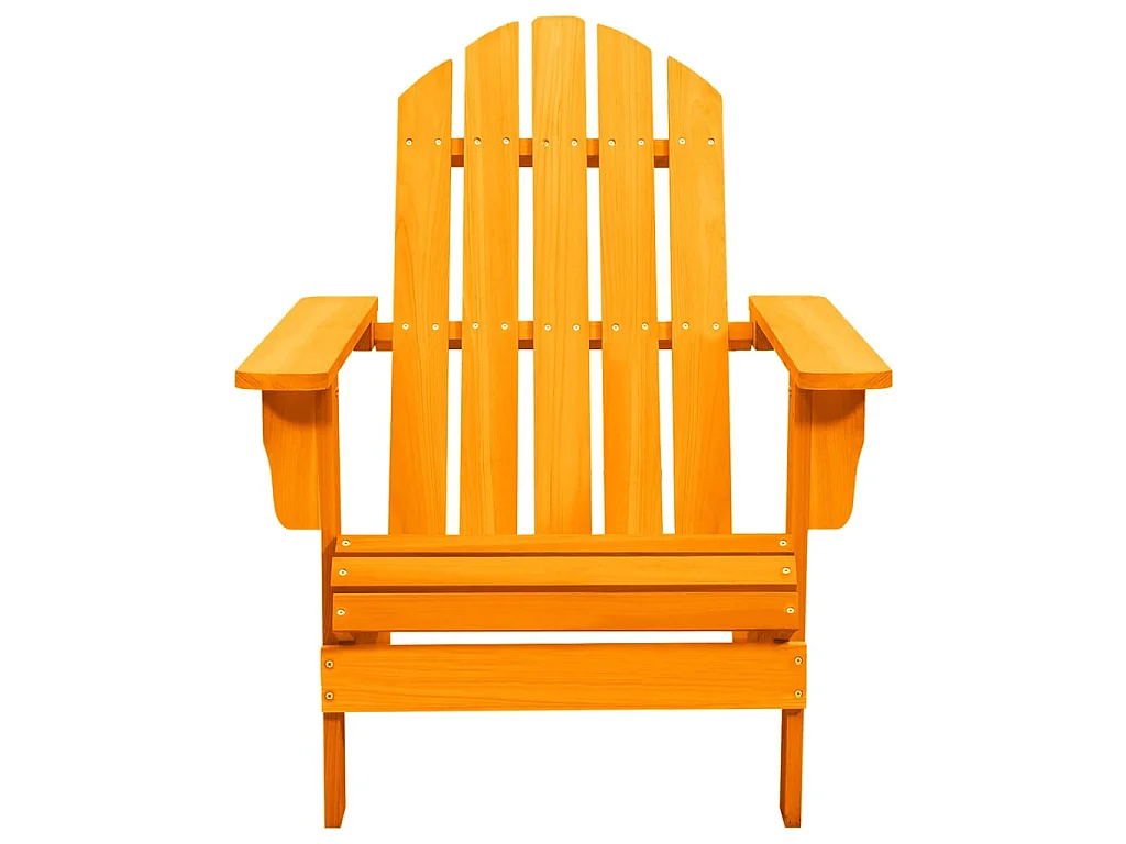 Chaise de jardin Adirondack Bois de sapin massif Orange