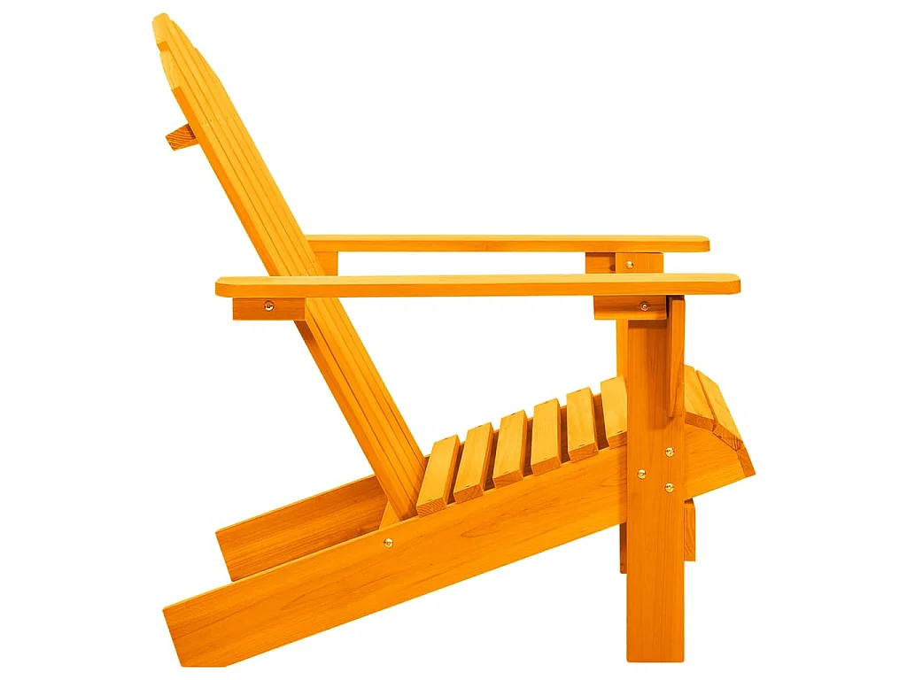 Chaise de jardin Adirondack Bois de sapin massif Orange