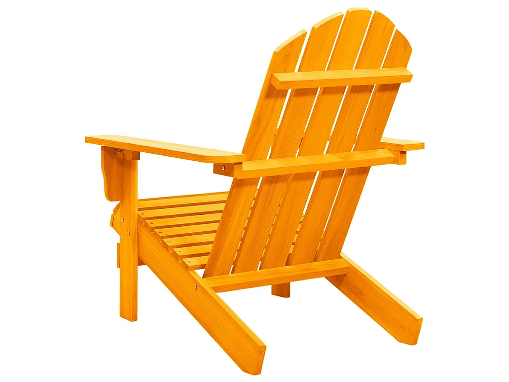 Chaise de jardin Adirondack Bois de sapin massif Orange