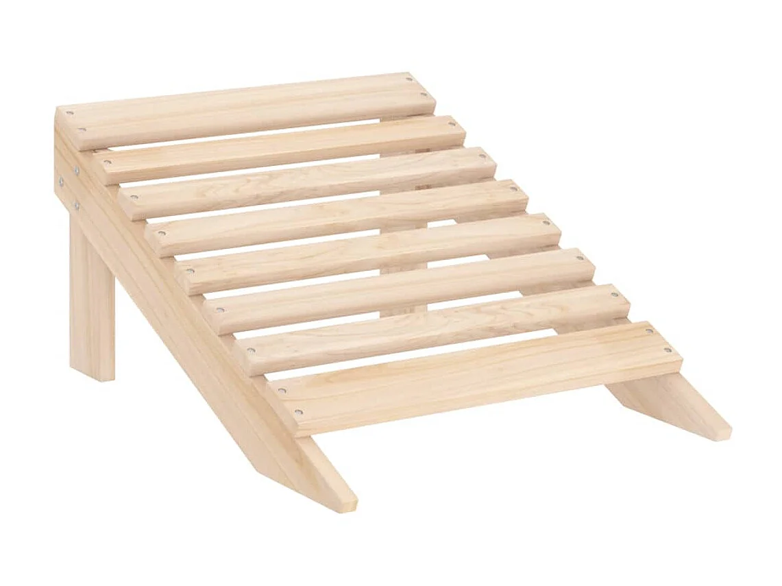 Chaise de jardin Adirondack 2 places et repose-pied Sapin