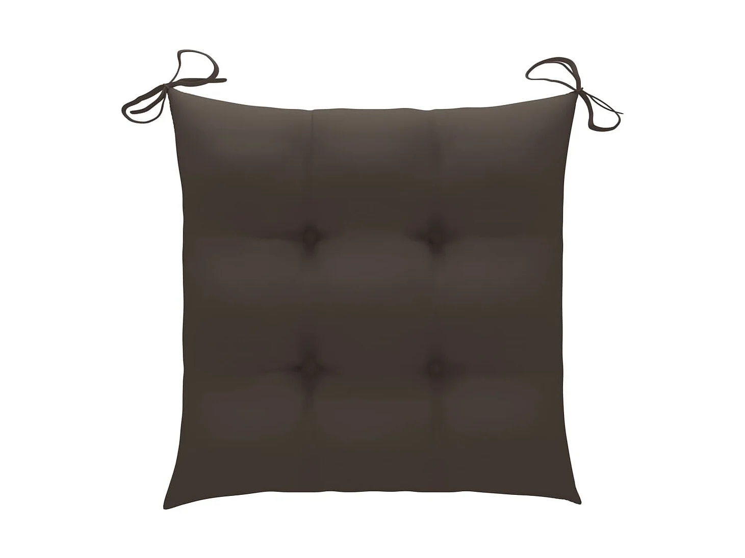 Chaises de jardin avec coussins taupe 4 pcs Bois de teck massif