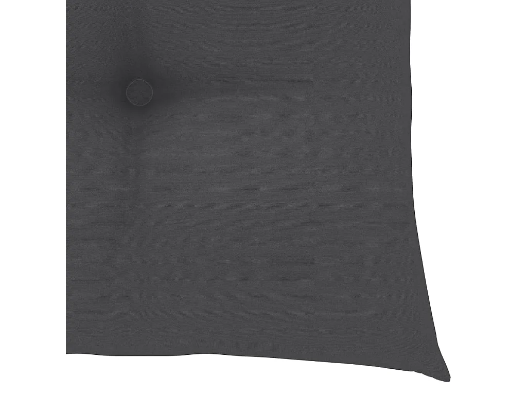 Chaises de jardin 2 pcs avec coussins anthracite Bois de teck 11