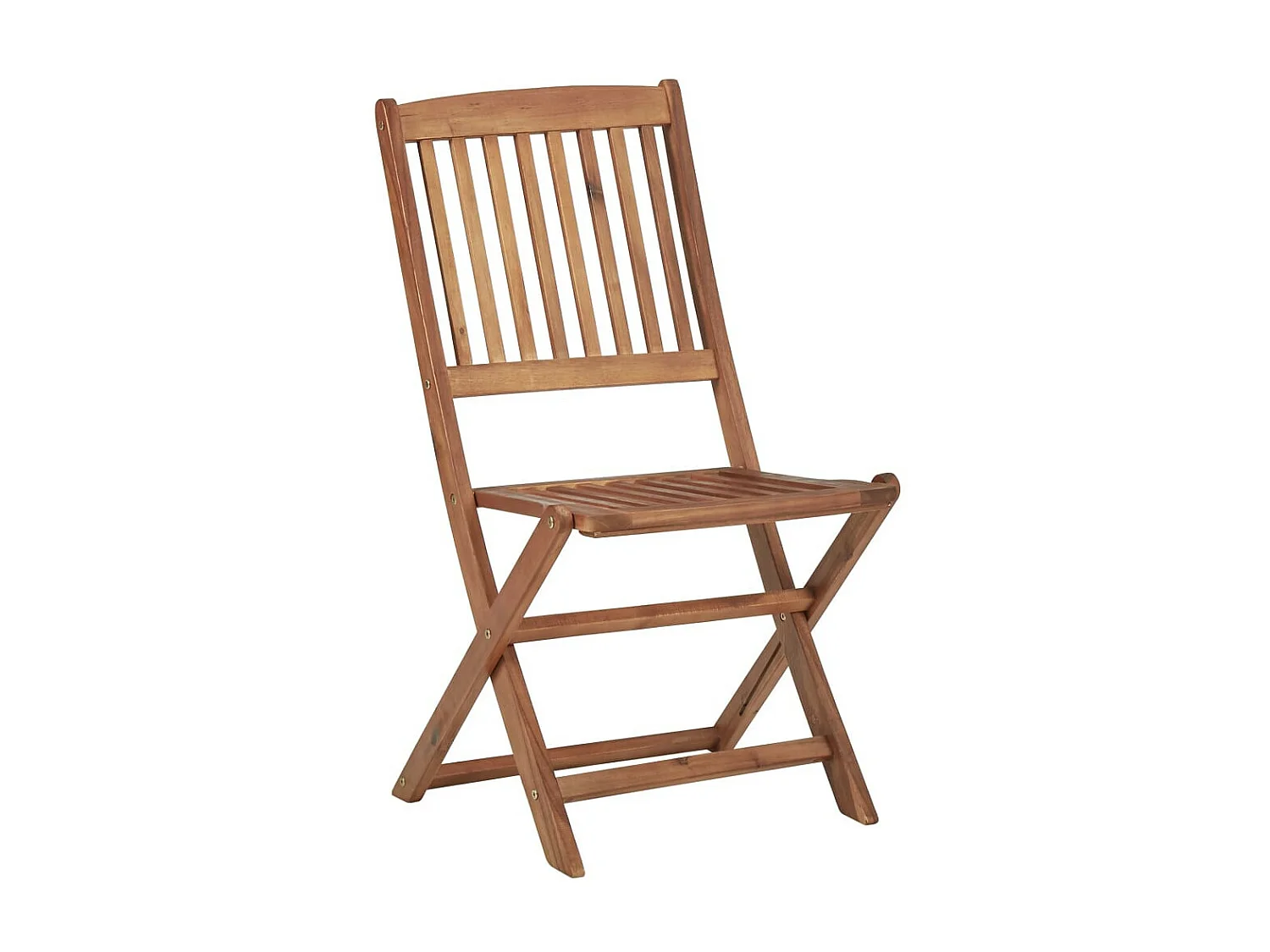 Chaises pliables d'extérieur 2 pcs Bois d'acacia solide 4