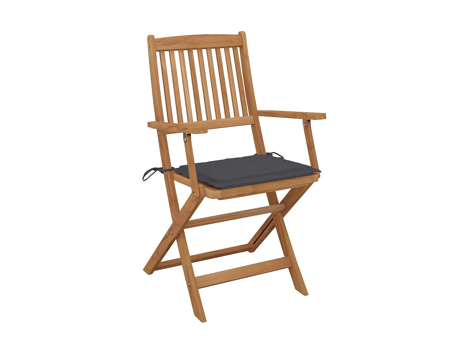 Chaises pliables de jardin 6 pcs avec coussins Bois d'acacia 83