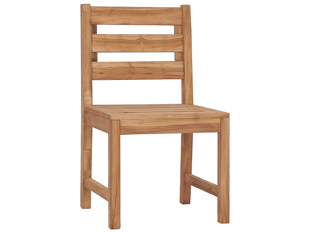 Chaises de jardin 2 pcs Bois de teck solide