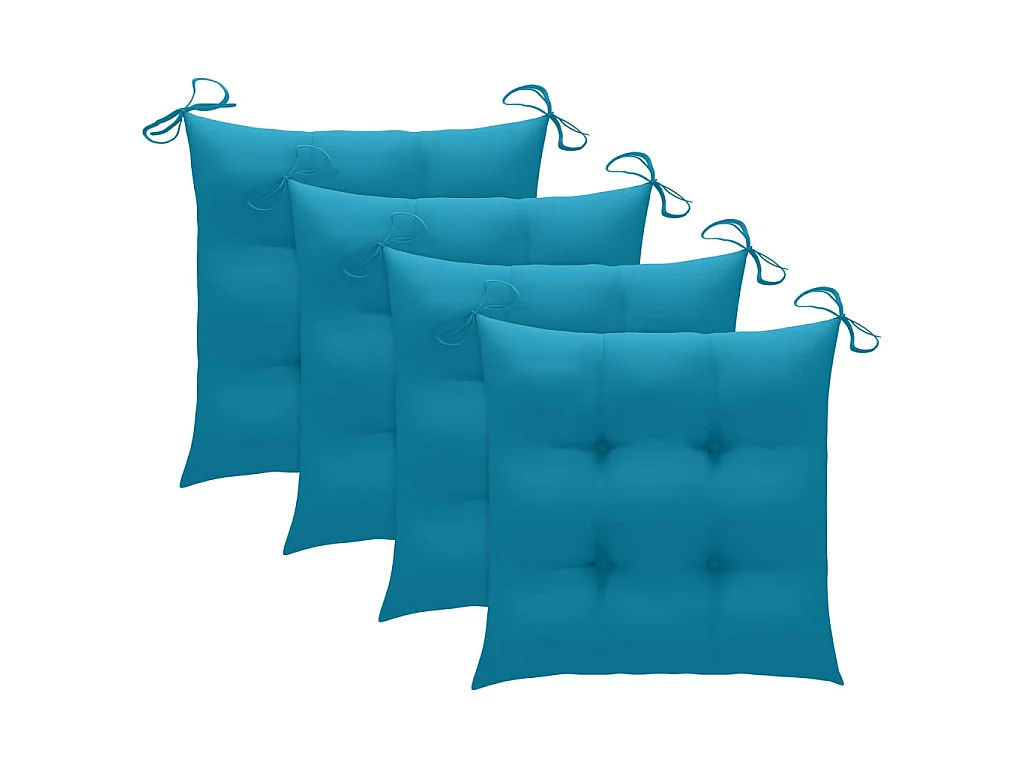 Chaises pliables de jardin 4 pcs avec coussins Bois d'acacia 39