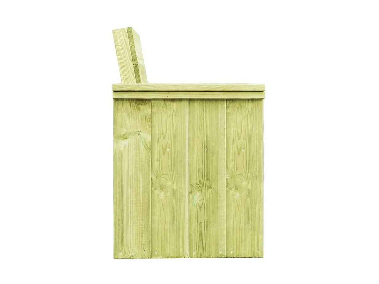 Chaise de jardin pin massif imprégné vert Vralee