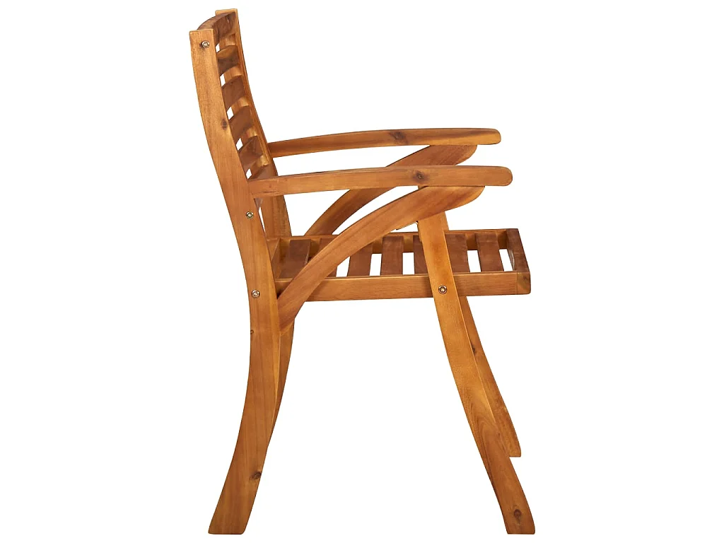 Chaises de jardin 3 pcs Bois d'acacia solide