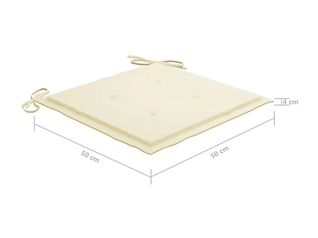 Chaises de jardin avec coussins 8 pcs Bois d'acacia solide Gris 4