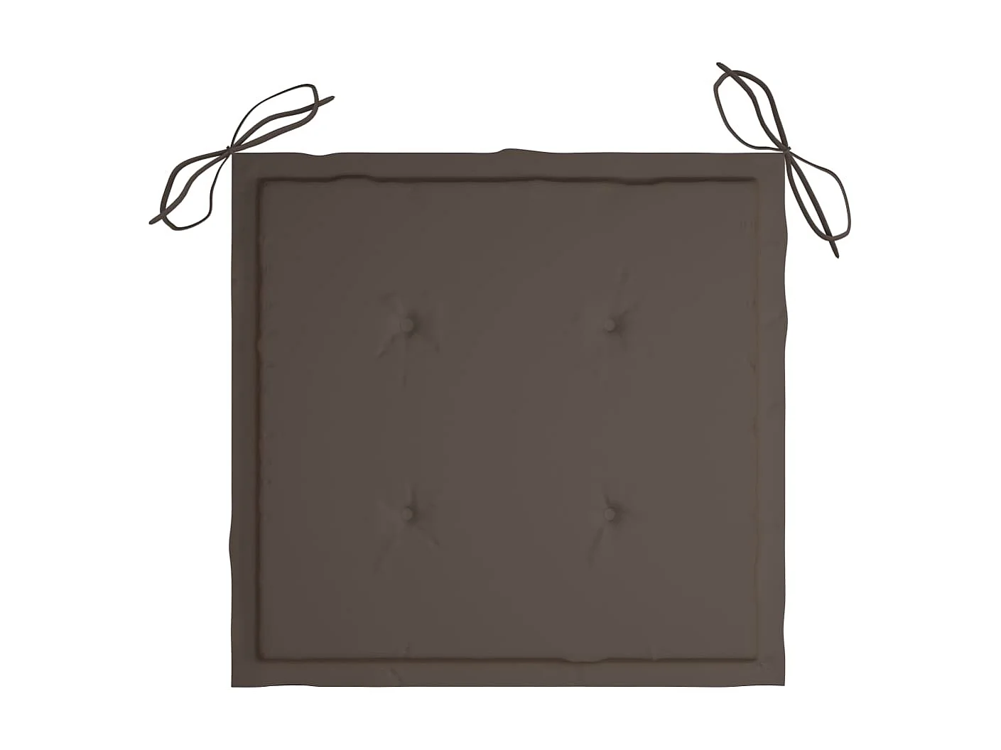 Chaises de jardin 2 pcs avec coussins taupe Bois de teck massif 3