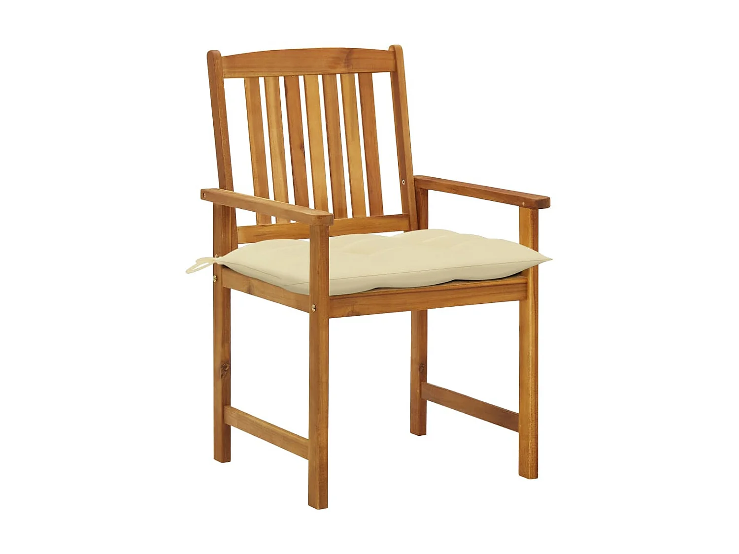 Chaises de jardin avec coussins 8 pcs Bois d'acacia solide 4