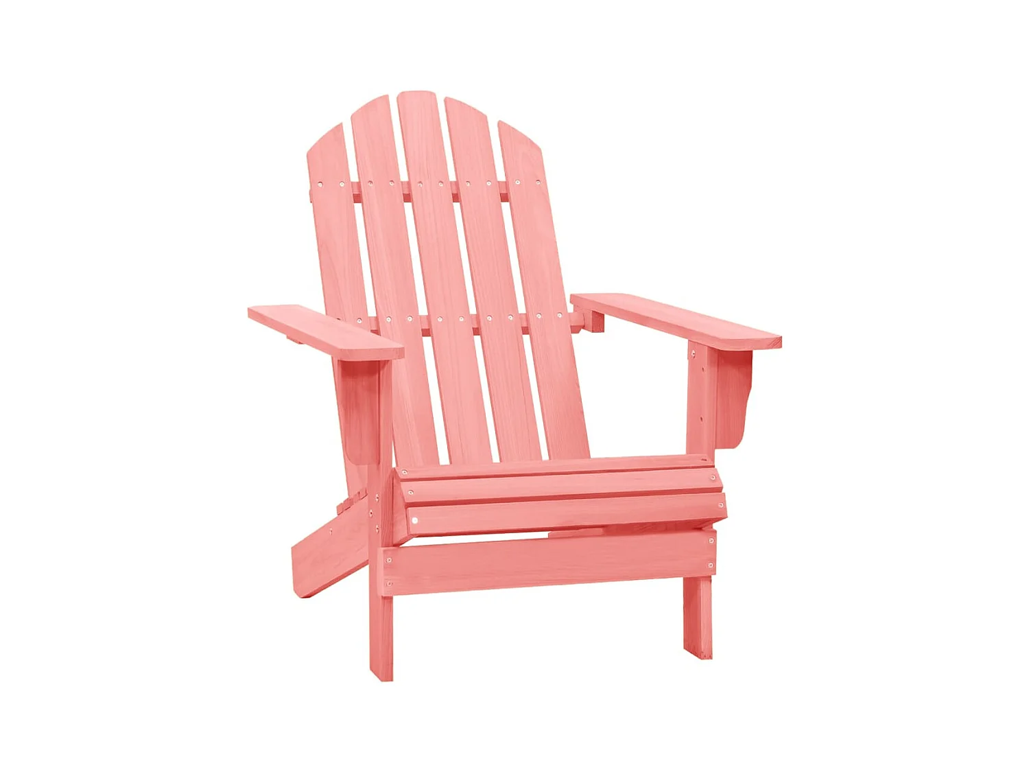 Chaise de jardin Adirondack Bois de sapin massif Rose