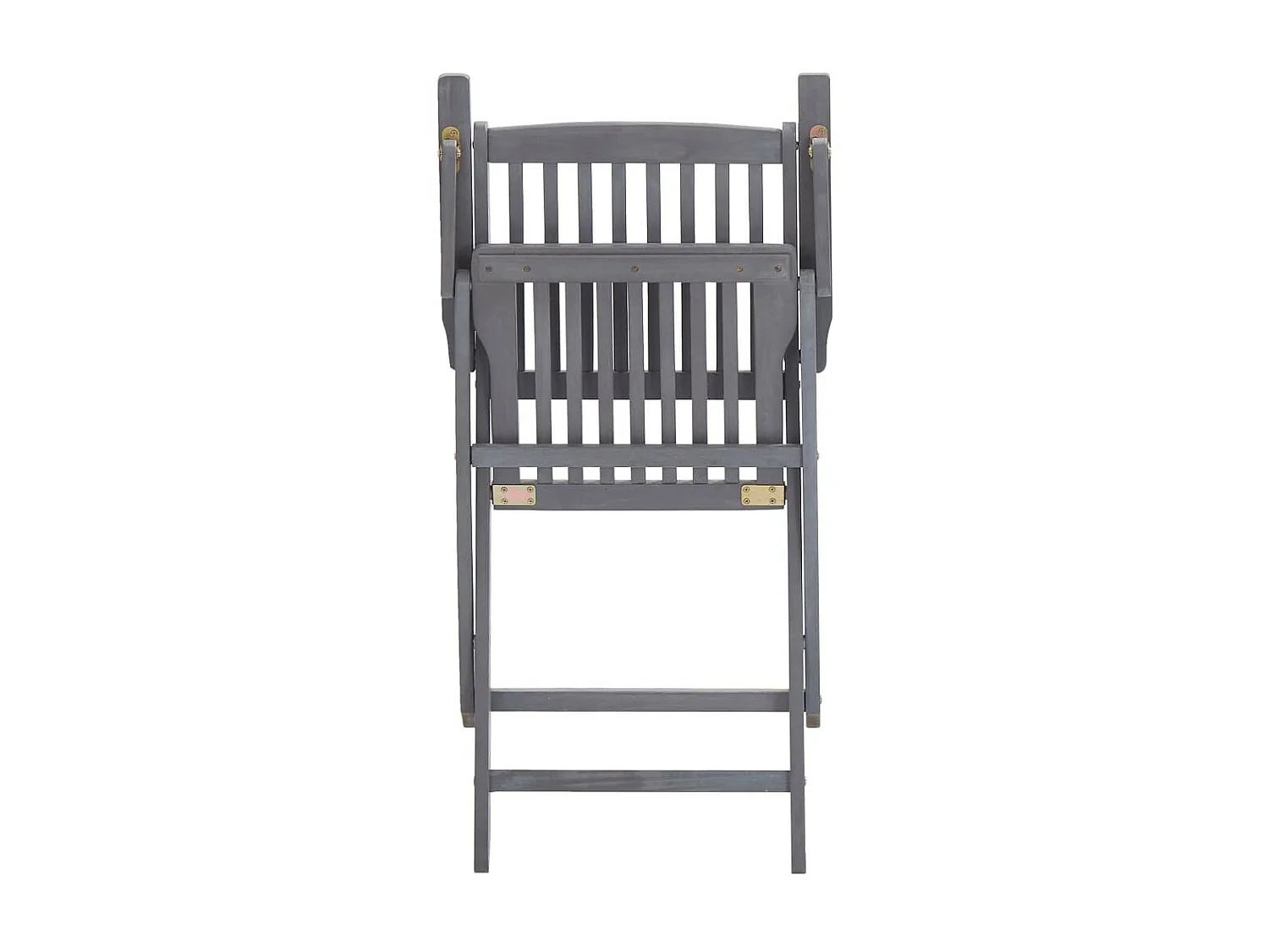 Chaises pliables d'extérieur 2 pcs Bois d'acacia solide 3