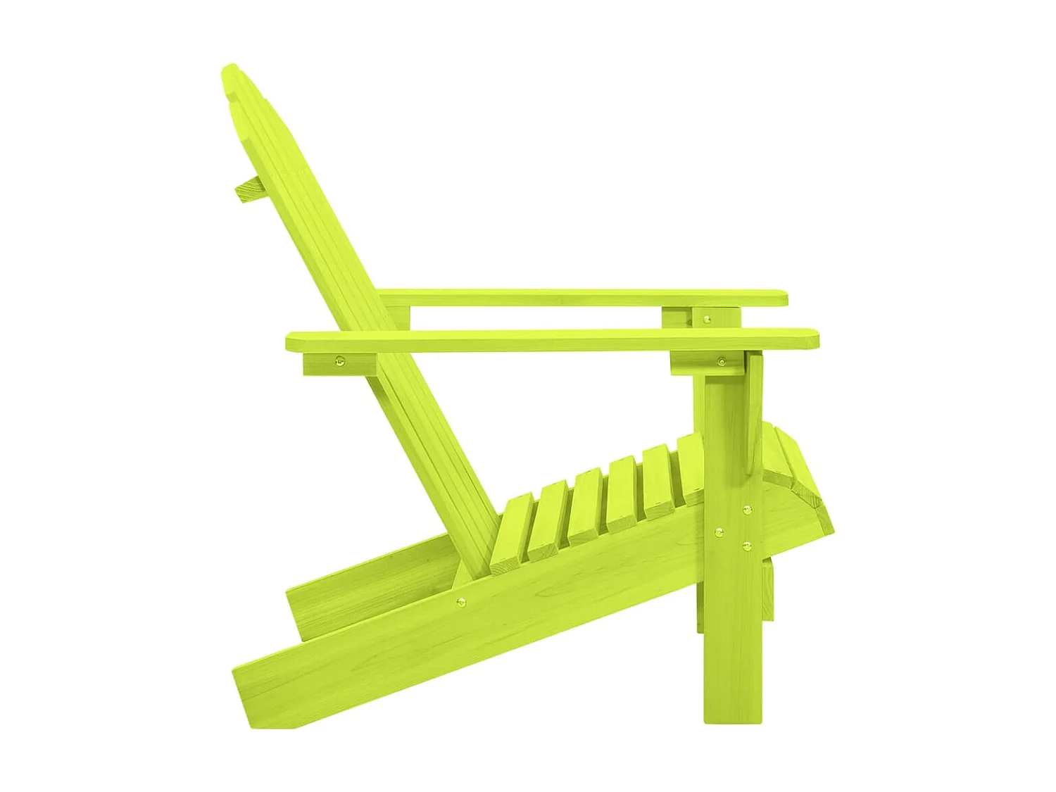 Chaise de jardin Adirondack Bois de sapin massif Vert