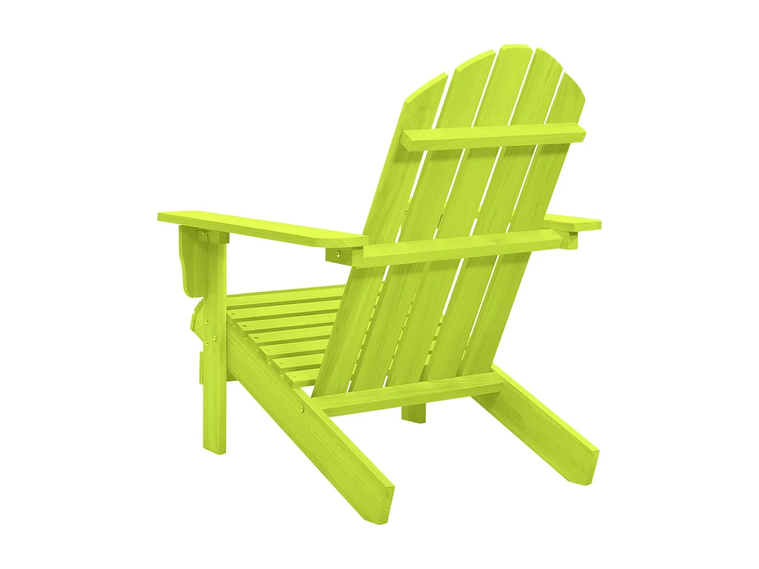 Chaise de jardin Adirondack Bois de sapin massif Vert