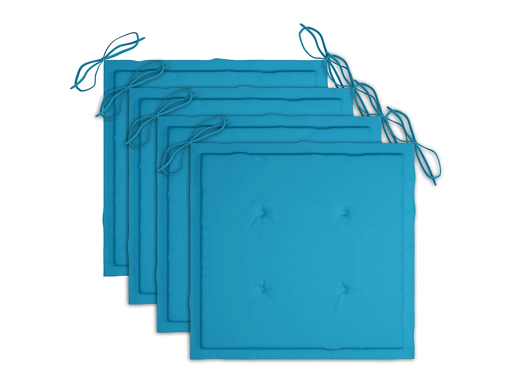 Chaises à dîner d'extérieur 3 pcs avec coussins Acacia massif 20