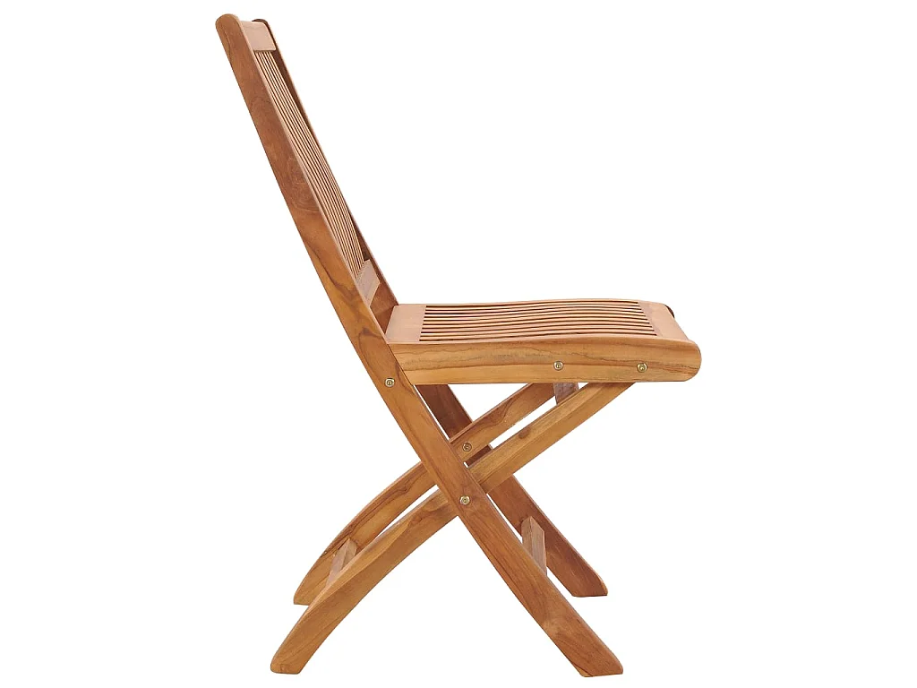 Chaises pliables de jardin 6 pcs Bois de teck solide